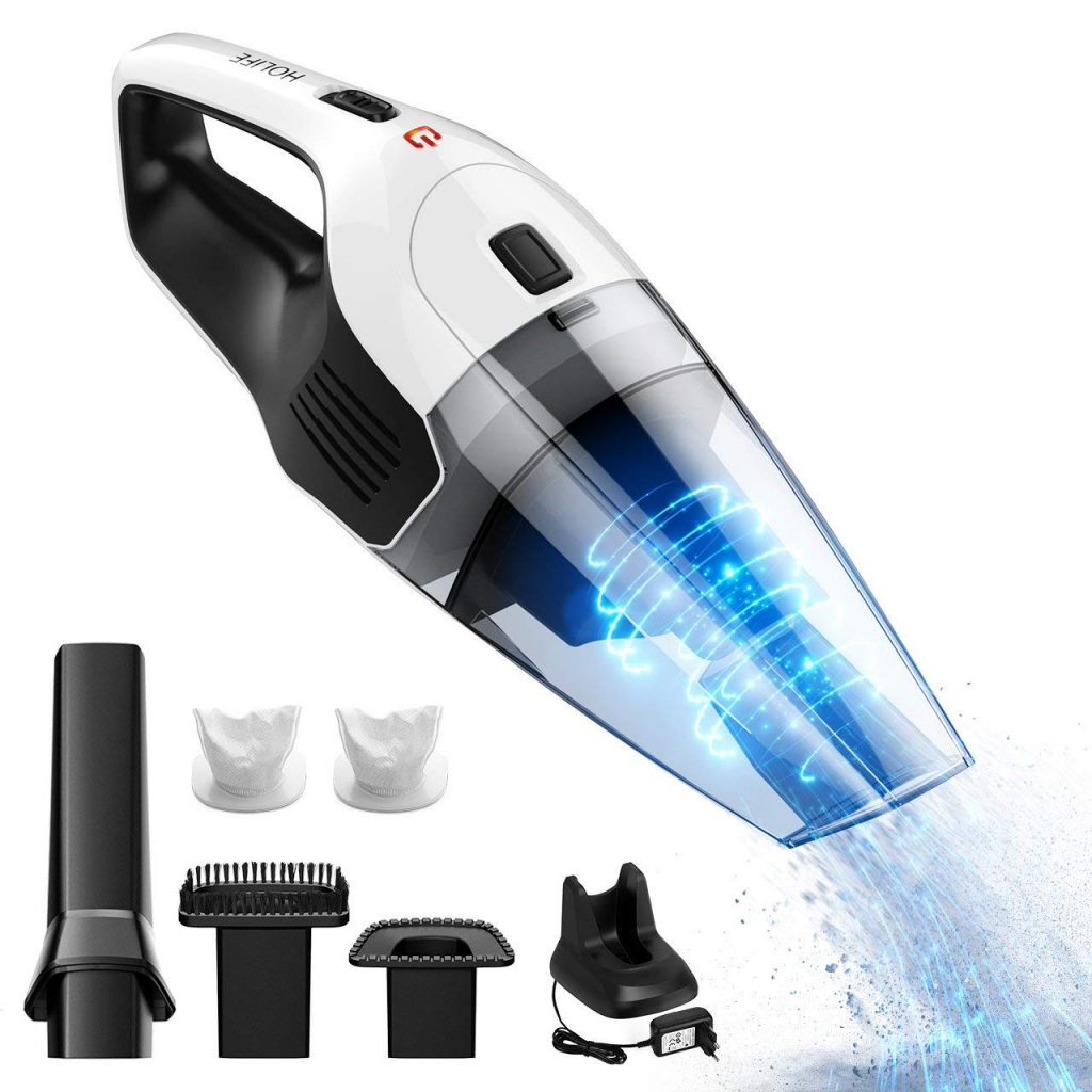 Aspirateur Voiture Portable 8500 Pa - Filtre HEPA - Lampe LED - 12V - Pour Nettoyage Auto