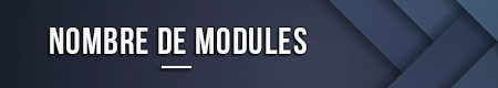 Nombre de modules